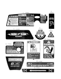 Decals Diagram and Parts List for 24788782  Craftsman Snow Blower