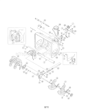 Auger Housing Diagram and Parts List for 24788787  Craftsman Snow Blower