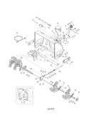 Auger Housing / Spiral Diagram and Parts List for 247887900  Craftsman Snow Blower
