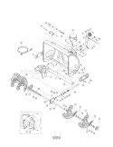 Auger / Housing Diagram and Parts List for 24788791  Craftsman Snow Blower