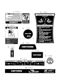 Decals Diagram and Parts List for 24788791  Craftsman Snow Blower