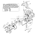 Idler_BracketPulleyV-Belt Diagram and Parts List for 247888160  Craftsman Snow Blower