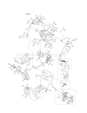 Handles / Chute Diagram and Parts List for 24788830  Craftsman Snow Blower