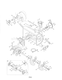 Auger & Housing / Gear Box Diagram and Parts List for 24788835  Craftsman Snow Blower