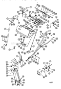 Handle Assembly Diagram and Parts List for 247888500  Craftsman Snow Blower