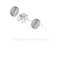 Wheels Diagram and Parts List for 247888520  Craftsman Snow Blower