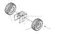 Wheels Diagram and Parts List for 247888530  Craftsman Snow Blower