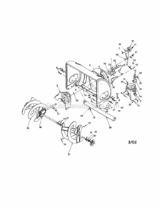 Page A Diagram and Parts List for 247888540  Craftsman Snow Blower