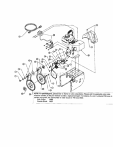 Page F Diagram and Parts List for 247888550  Craftsman Snow Blower