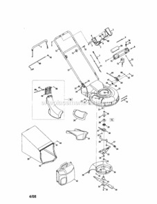 Page A Diagram and Parts List for 247889210  Craftsman Lawn Mower