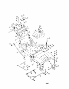 Page A Diagram and Parts List for 247889330  Craftsman Lawn Mower