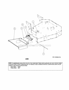 Page A Diagram and Parts List for 247889360  Craftsman Lawn Mower