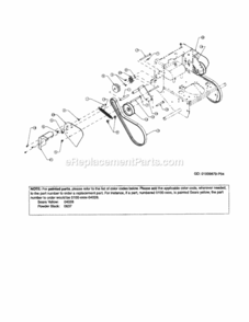 Page J Diagram and Parts List for 247889360  Craftsman Lawn Mower