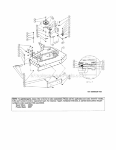 Page C Diagram and Parts List for 247889360  Craftsman Lawn Mower