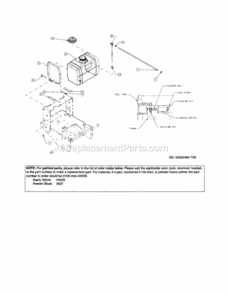 Page F Diagram and Parts List for 247889360  Craftsman Lawn Mower