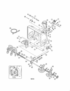 Page A Diagram and Parts List for 247889704  Craftsman Snow Blower
