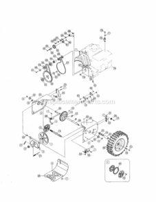 Page C Diagram and Parts List for 247889704  Craftsman Snow Blower