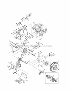 Page D Diagram and Parts List for 247889720  Craftsman Snow Blower