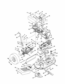 Page B Diagram and Parts List for 247889980  Craftsman Lawn Mower
