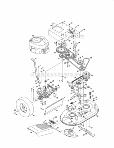 Page B Diagram and Parts List for 247889981  Craftsman Lawn Mower
