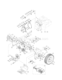 Wheels / Axle Diagram and Parts List for 24788999  Craftsman Snow Blower