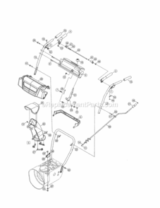 Page B Diagram and Parts List for 247985360  Craftsman Snow Blower