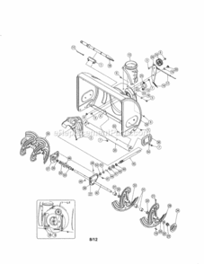 Page A Diagram and Parts List for 247985370  Craftsman Snow Blower