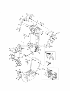 Page B Diagram and Parts List for 247985370  Craftsman Snow Blower