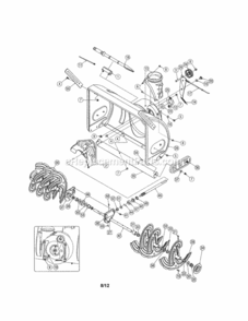 Page A Diagram and Parts List for 247985390  Craftsman Snow Blower