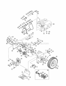 Page C Diagram and Parts List for 247985390  Craftsman Snow Blower