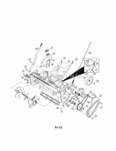 Page A Diagram and Parts List for 2479854  Craftsman Snow Blower