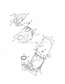 Page B Diagram and Parts List for 2479854  Craftsman Snow Blower
