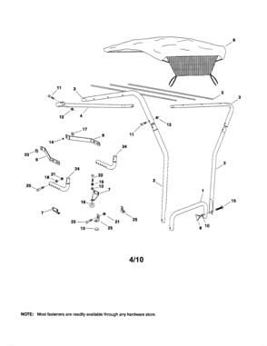 Part Location Diagram of 25014 Craftsman Clutch rod