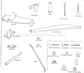 Part Location Diagram of 29A-252-M Craftsman Wing Nut