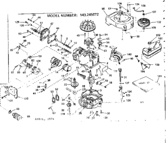 Part Location Diagram of 245072 Craftsman Engine