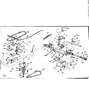 Mower Deck Diagram and Parts List for 24788111  Craftsman Lawn Mower