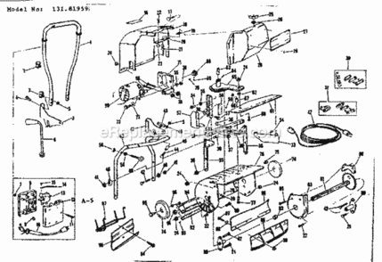 Part Location Diagram of 61774 Craftsman Bar Assembly