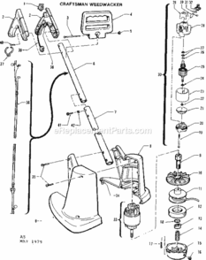 Part Location Diagram of 2987 Craftsman Air Deflector