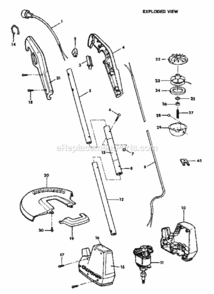 Page A Diagram and Parts List for 257796011  Craftsman Trimmer
