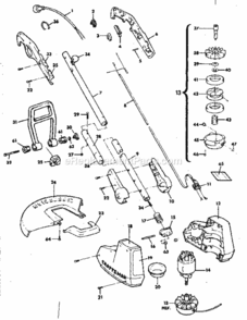 Page A Diagram and Parts List for 257796041  Craftsman Trimmer
