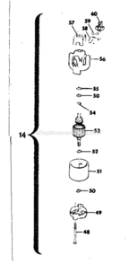 Page B Diagram and Parts List for 257796041  Craftsman Trimmer