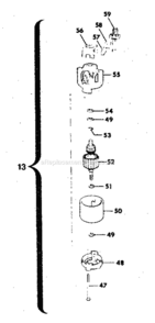 Page B Diagram and Parts List for 257796050  Craftsman Trimmer