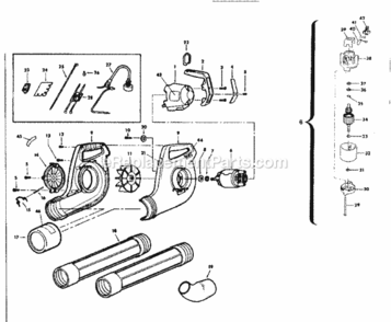 Page A Diagram and Parts List for 257796330  Craftsman Leaf Blower / Vacuum