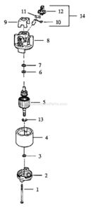 Page B Diagram and Parts List for 257796381  Craftsman Leaf Blower / Vacuum