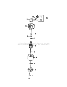 Page B Diagram and Parts List for 257796422  Craftsman Edger