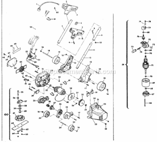 Page A Diagram and Parts List for 257796431  Craftsman Edger
