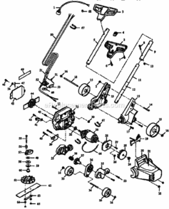 Page A Diagram and Parts List for 257796433  Craftsman Edger