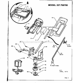 Part Location Diagram of 1575 Craftsman Pad