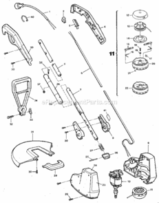Page A Diagram and Parts List for 257797020  Craftsman Trimmer