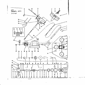 Part Location Diagram of 2313 Craftsman Motor End Plate